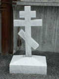 Крест из белого мрамора (комплект №15)